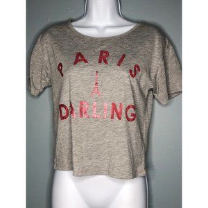 H&M Divided grey pairs bling shirt xs